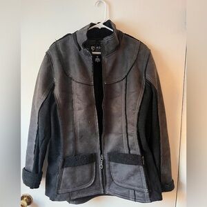 Kuhl Women's Charcoal Gray Projekt Dani Sherpa Jacket Size XL